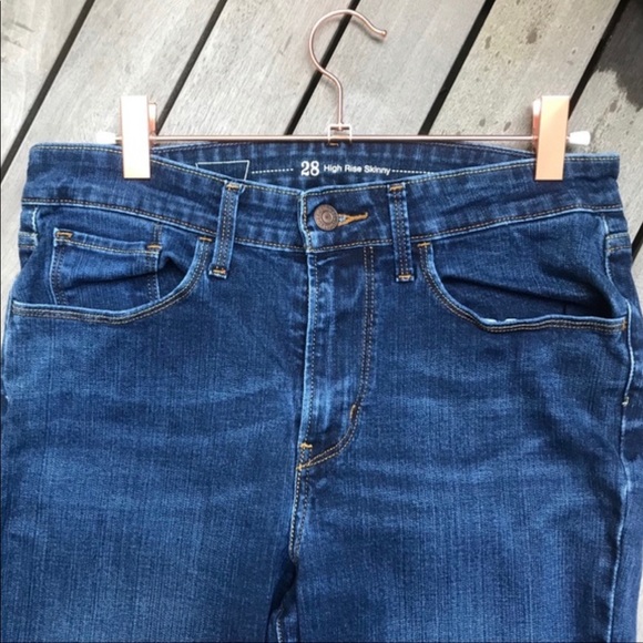 LEVIS Dark Blue High Rise Ankle Skinny Jeans - Picture 5 of 9